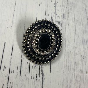 Black Silver Ring